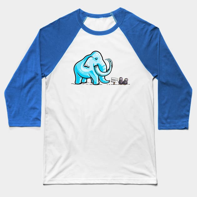 Mammoth Ice Sculpture Baseball T-Shirt by freeves